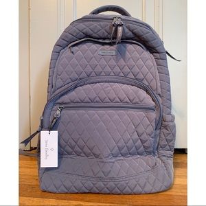 Vera Bradley Essential Large Backpack Carbon Gray